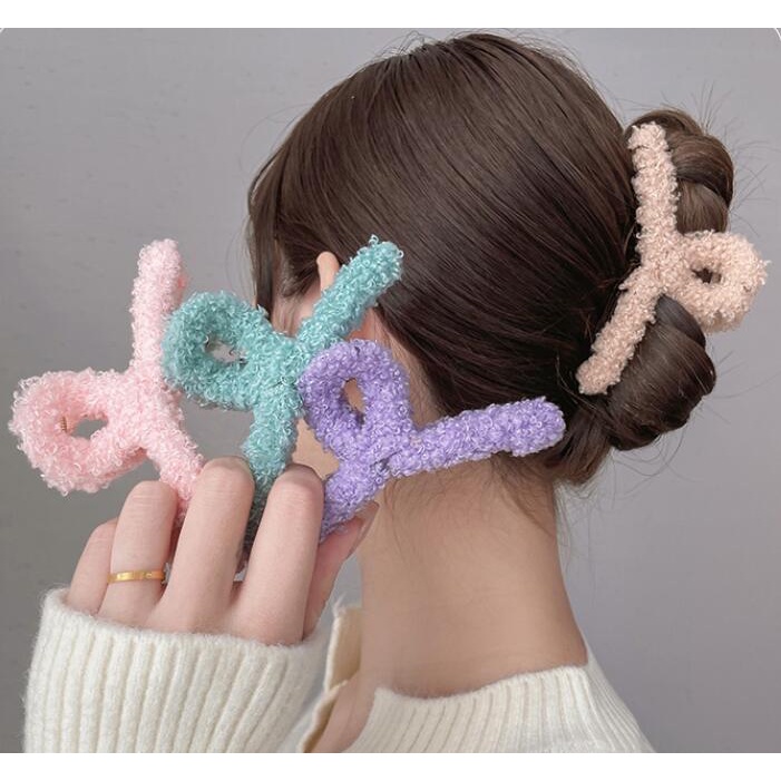 Kẹp Tóc Xoắn Màu Sắc Macaron Phong Cách Hàn Quốc Cho Nữ