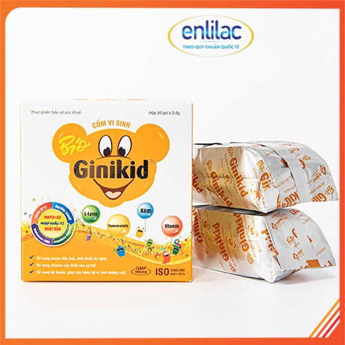 Bio Ginikid - Bổ sung lợi khuẩn, cải thiện tình trạng rối loạn tiêu hóa ở trẻ hộp 20 gói
