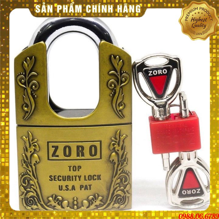 Ổ khóa cao cấp ZORO 6 phân,chìa đạn⚡FREE SHIP⚡ KHÓA BẤM KHÔNG CẦN CHÌA,Ổ Khóa 6 Phân Chống Cắt, Khoá Nhà Chống Trộm