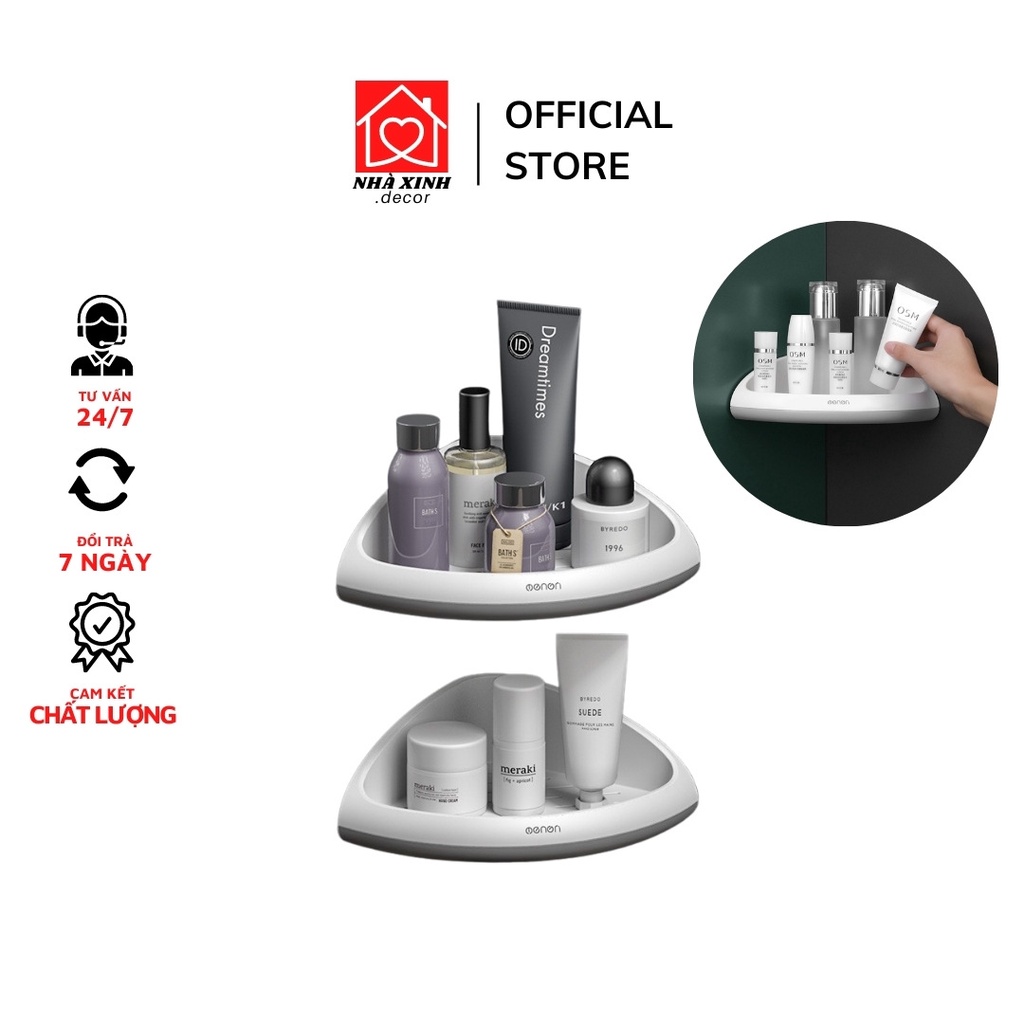 Kệ Góc Dán Tường Cao Cấp OENON Kệ Để Đồ Nhà Tắm Nhà Bếp Tiên Lợi