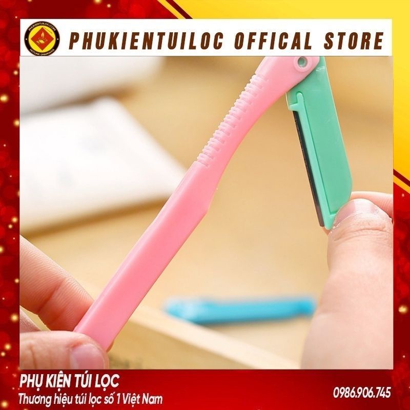 Dao Cạo Tỉa Lông Mày - Tỉa Khuôn Mày - Chân Mày Bạn Nữ Ailin - Tặng Kèm 2 Lưỡi Dao- Phukientuiloc.com