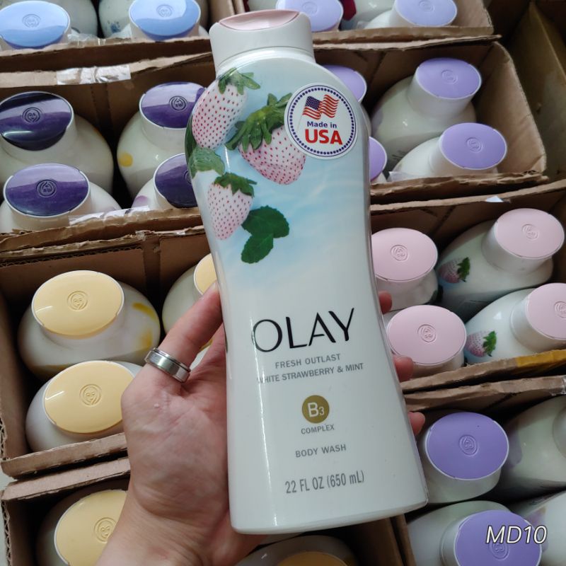 Sữa tắm chống lão hoá, tẩy tế bào chết, làm mịn da Olay USA