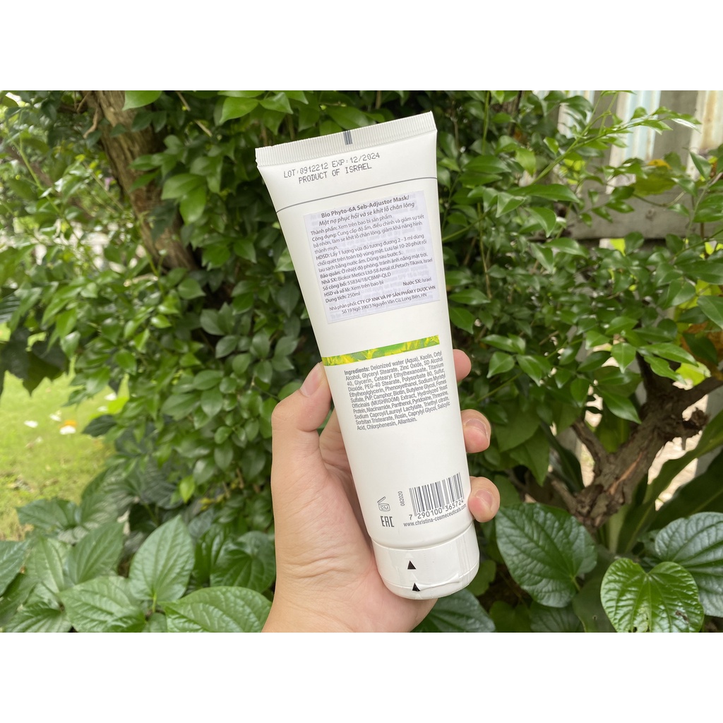 Mask 6A Christina Biophyto sạch sâu thu nhỏ lỗ chân lông, làm sạch bã nhờn và ngăn ngừa mụn