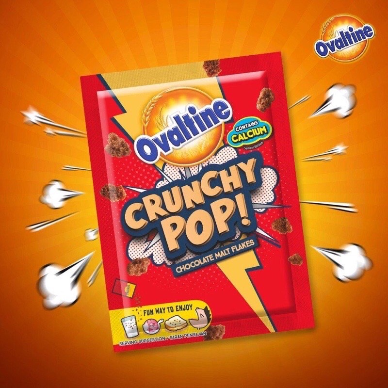 Kẹo Rắc OVALTINE CRUNCHY POP 8g - Hàng chính hãng DKSH Việt Nam.