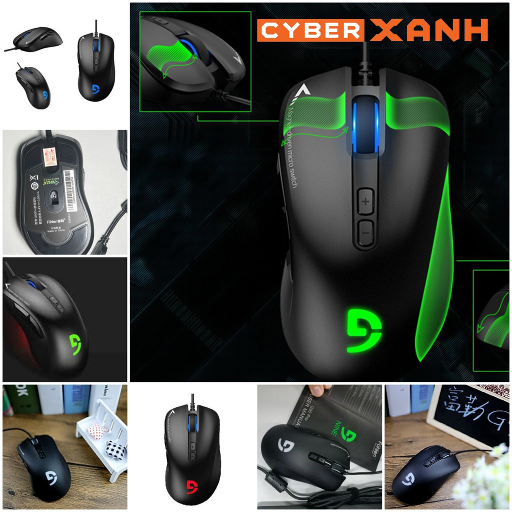 Chuột máy tính chơi game Fuhlen G90 Pro Gaming Led Rgb Chính Hãng, bảo hành 24 tháng