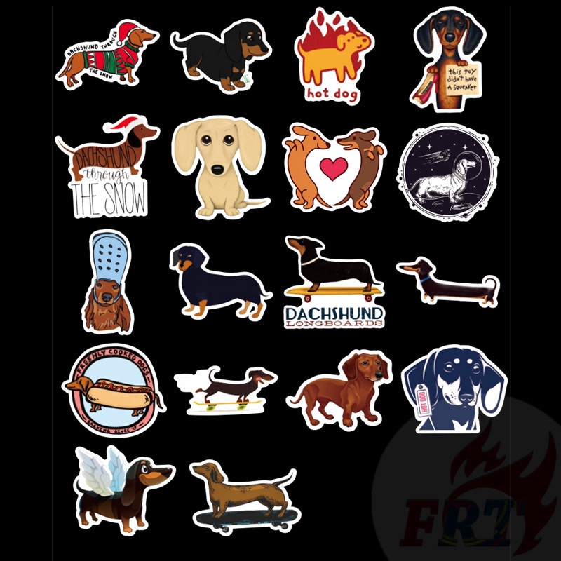 ❉ Dachshund Series 01 - Cute Pets Dogs Stickers ❉ 50Pcs/Set DIY Fashion Mixed Luggage Laptop Skateboard Doodle Decals Stickers