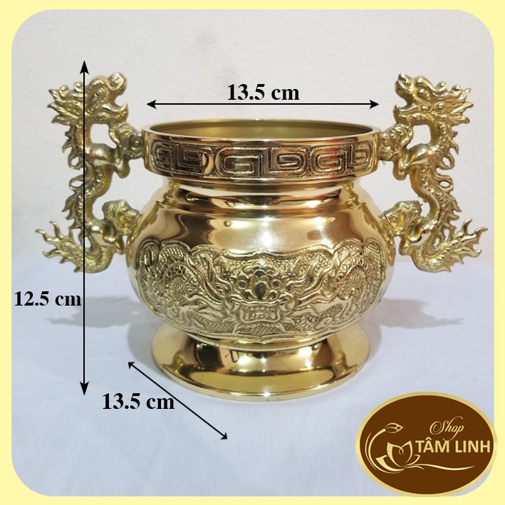 Lư Hương Đồng Cao 12.5 cm