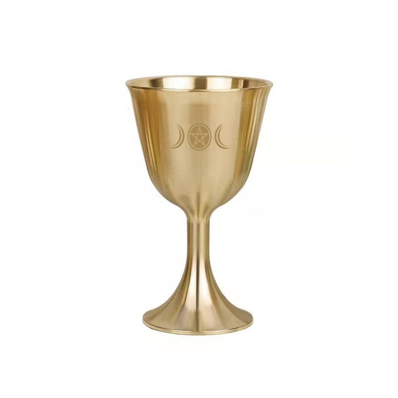 Cốc Thủy Tinh Ba Lớp Mẫu Mặt Trăng Khuyết Giải Trí Altar Chalic