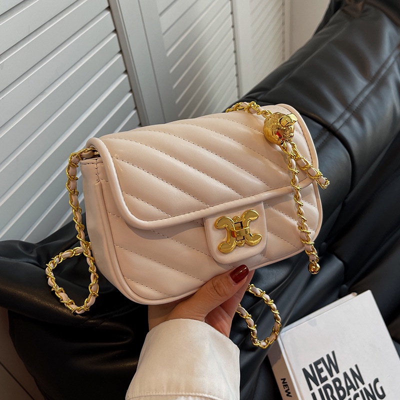 Túi Đeo Chéo Hình Vuông Cỡ Nhỏ Phối Dây Đeo Sợi Xích Kiểu Hàn Quốc Thời Trang Mùa Hè Hàng Mới 2022 Dành Cho Bạn Nữ