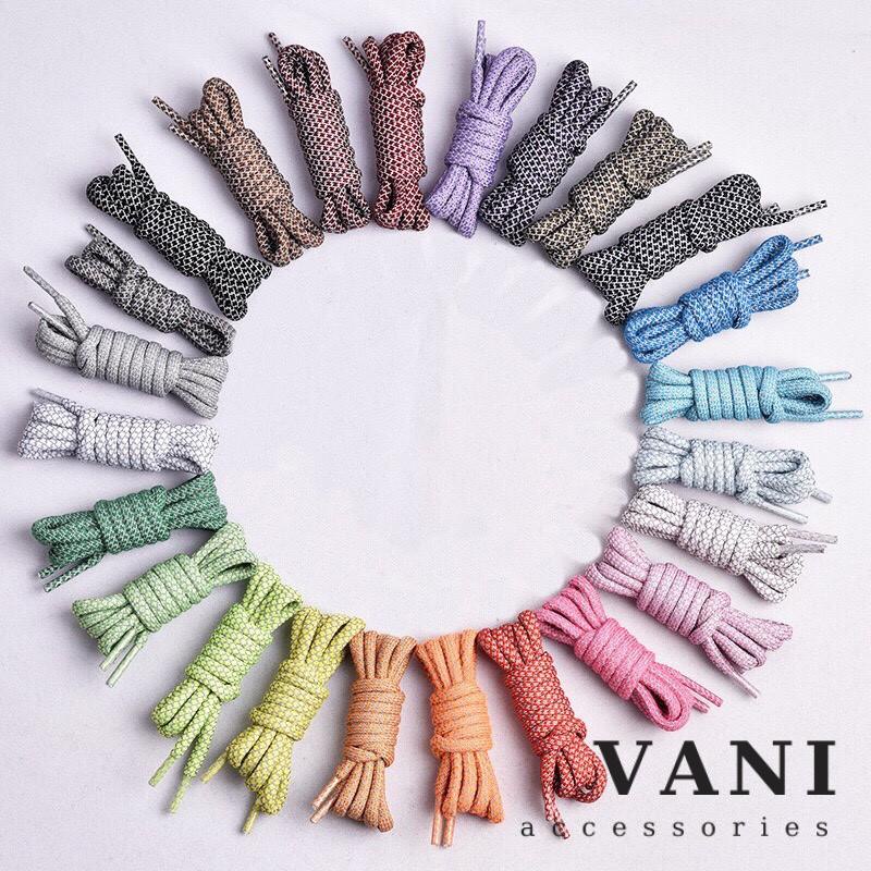 Một Cặp - 2 Dây Giày Thể Thao Rằn Ri Phản Quang Bản Tròn Trend Yeezy - VANI STORE