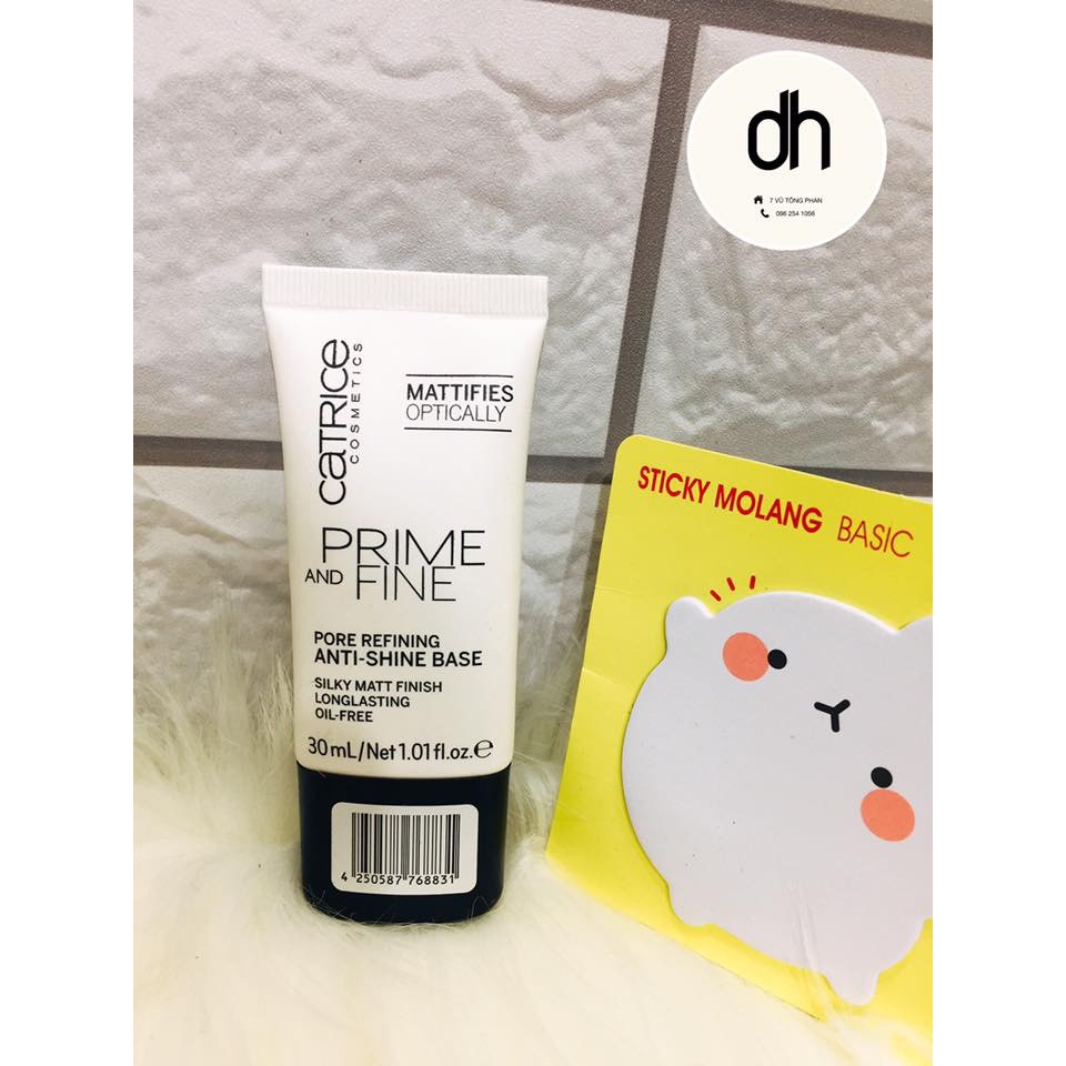 KEM LÓT CATRICE PRIME AND FINE PORE REFINING ANTI-SHINE BASE 30ml