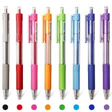 Bút Gel Bấm Chosch CS-8698 8 màu (8 cây/vỉ)
