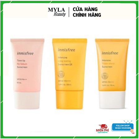 Kem chống nắng Innisfree Intensive Sunscreen - Kem chống nắng cho da dầu, nhạy cảm - Mẫu mới 2021