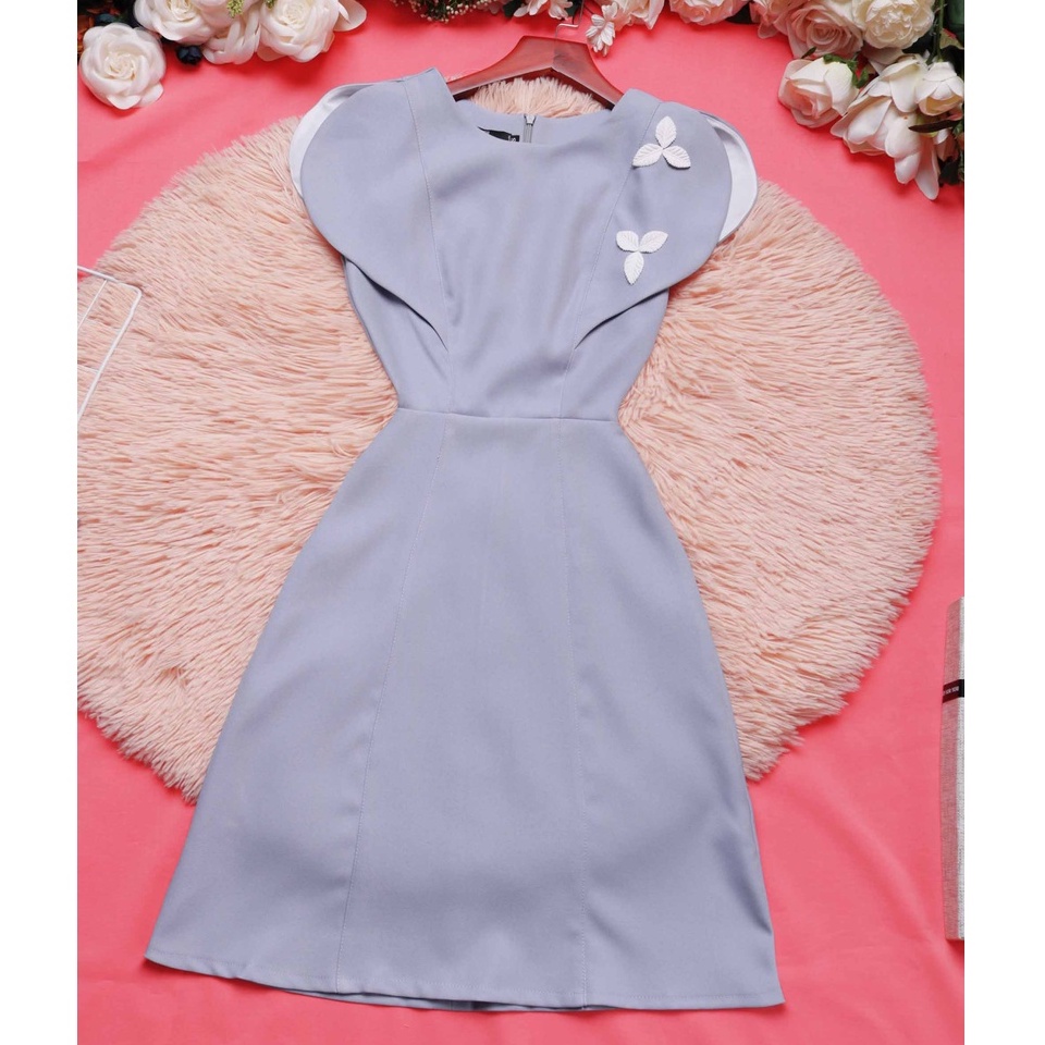 Đầm dự tiệc sang trọng thiết kế chữ a sát nách thanh lịch thiết kế cao cấp đẹp thời trang đi tiệc đi chơi - Lux W