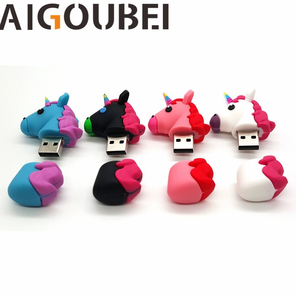 USB thiết kế kỳ lân 4 màu sắc 1GB 2GB 4GB 8GB 16GB 32GB 64GB