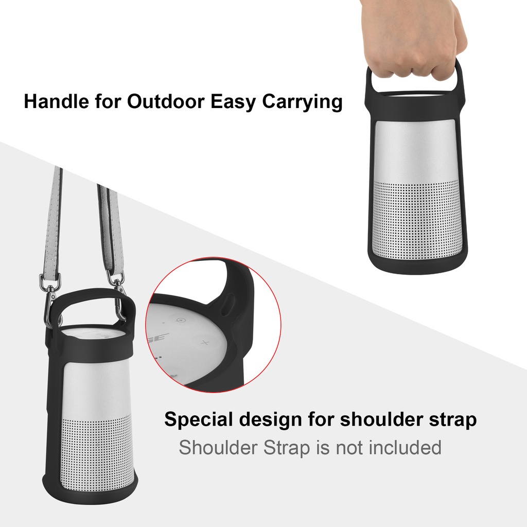 Túi Đựng Loa Cầm Tay Bằng Silicon Cho Bose SoundLink Revolve / Revolve