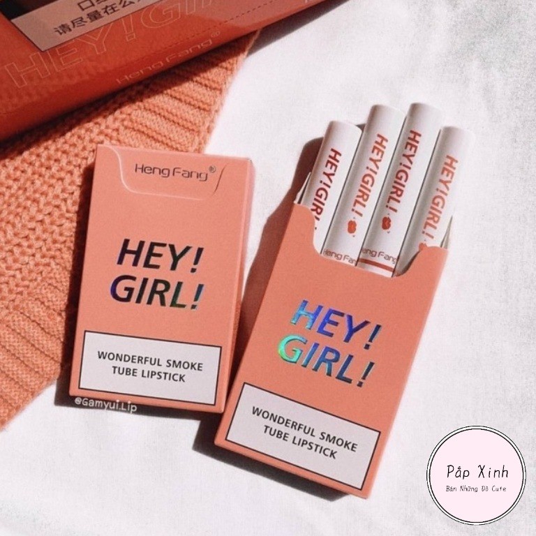 👄SET SON ĐỘC LẠ HÌNH BAO THUỐC LÁ "HEY!GIRL!" CUỐN HÚT MỌI ÁNH NHÌN👄 GIÁ CHỈ 125K/FULL SET