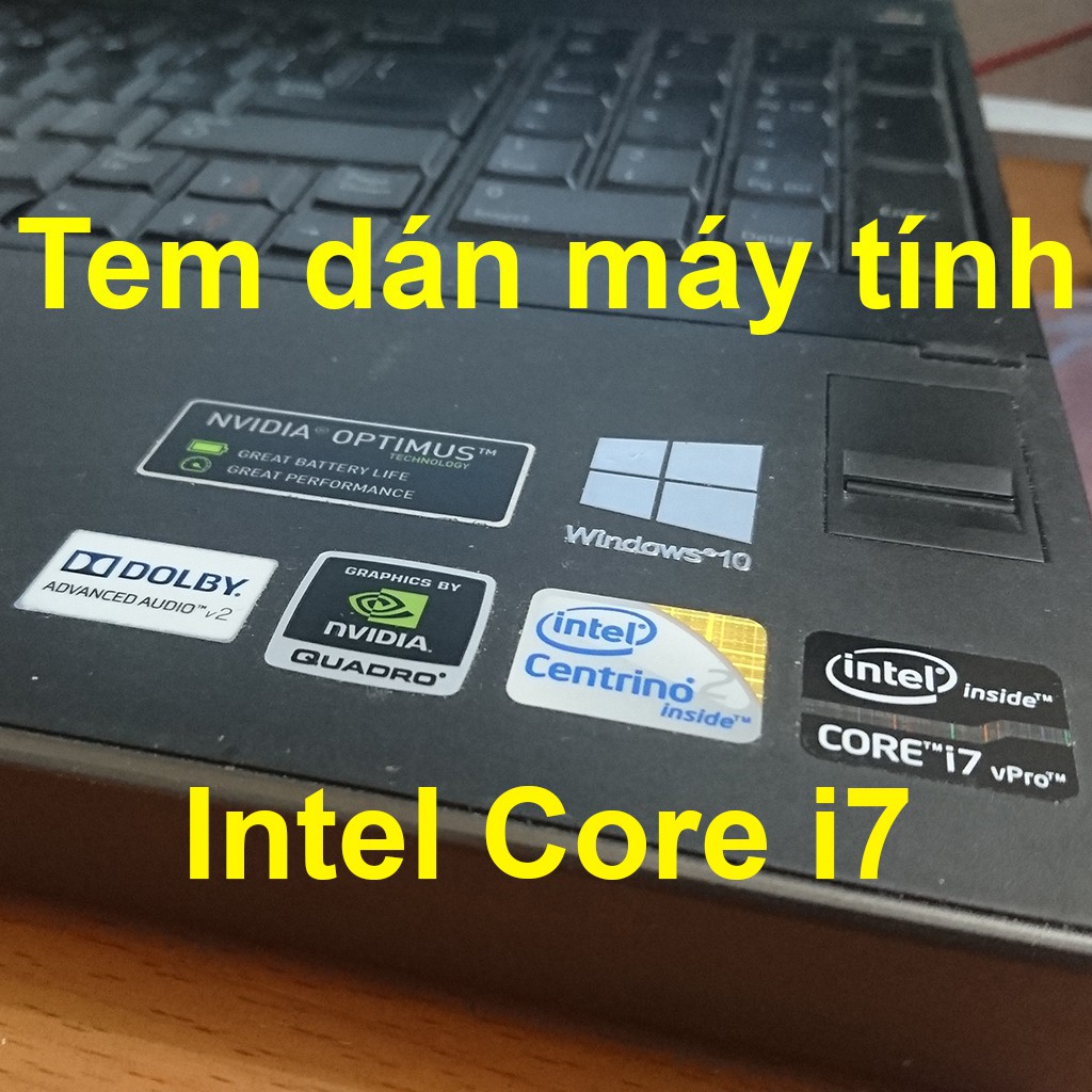 Tem Intel Core i7 / Tem dán máy tính ( Sticker ) PC Laptop