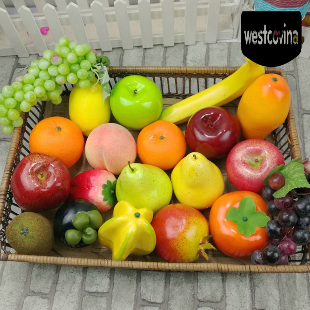 [Hot]☀ Trái Táo Chuối Cam Chanh Sống Động Như Thật Trang Trí Nhà Cửa