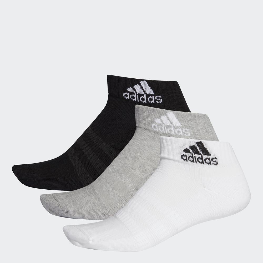 Tất adidas TRAINING Unisex Bộ 3 đôi tất đệm cổ chân Màu xám DZ9364