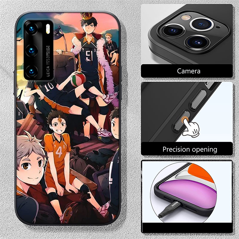 Ốp điện thoại silicon dẻo in hình anime Haikyuu SST49 cho Xiaomi Redmi Note 7 8 Pro 8T 9A 8A