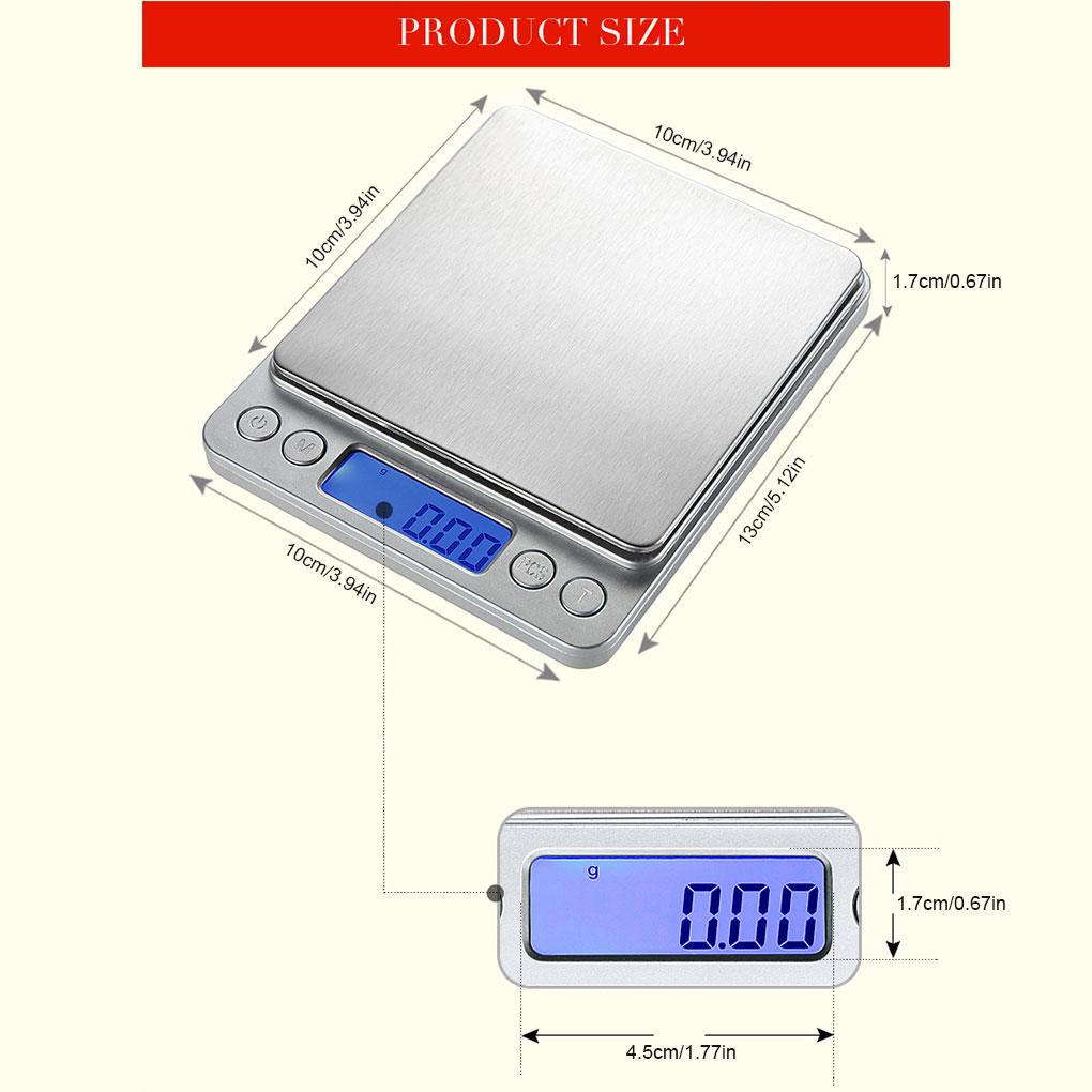 Cân Điện Tử Màn Hình LCD Kỹ Thuật Số Chuyên Dụng Cân Trang Sức / Trái Cây