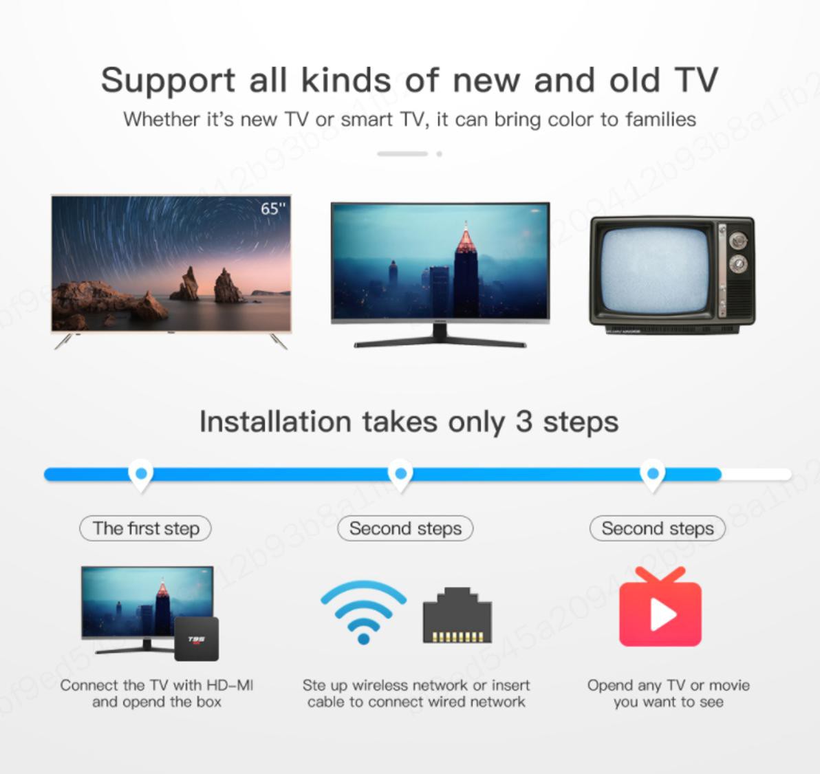 Đầu Tv Box T95 Android 10.0 2gb Ram 16gb Rom Hd Usb 30 4k Wifi Network Tv Set-Top Box 4k