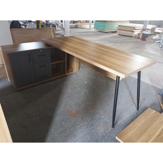 bàn giám đốc có tủ đa năng , bàn giám đốc chân sắt