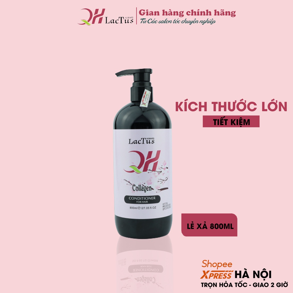 Lẻ dầu xả tóc QH lactus season giảm gãy rụng, chống xơ rối và tăng cường độ ẩm 800ml