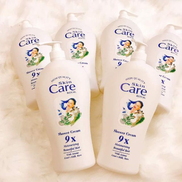 [COMBO 2 CHAI] Sữa tắm dê White care 9x chai 1200ml - dathang1688