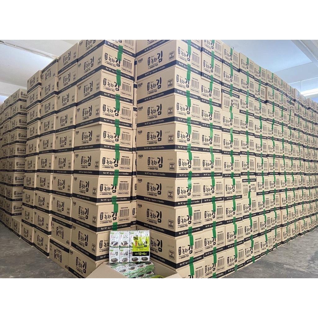 Rong biển ăn liền K.Fish 2 Vị Trà Xanh , Nướng siêu ngon ăn là khoái - Hàn Quốc