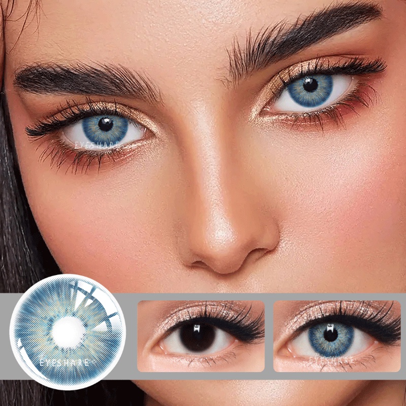 Set 2 kính áp tròng EYESHARE trang điểm mắt nhiều màu xinh xắn