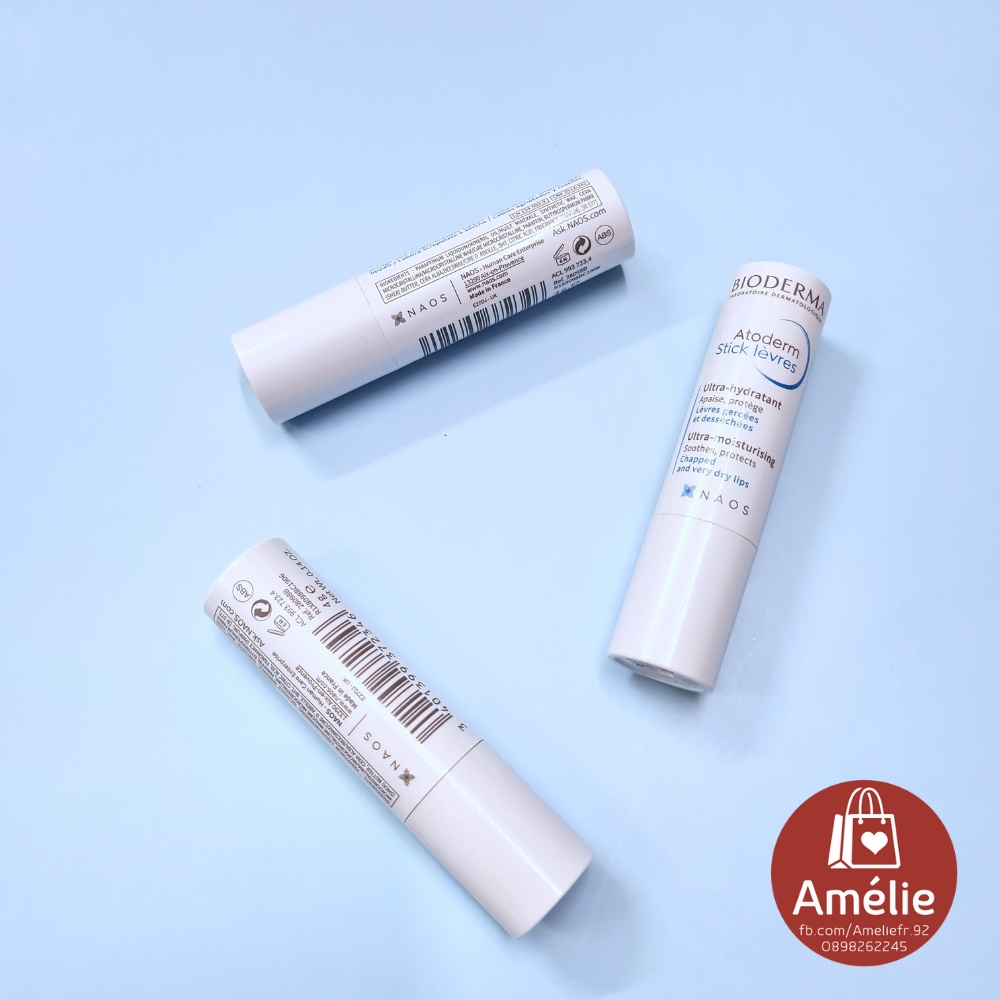 Son dưỡng môi Bioderma Atoderm Stick Lèvres cho môi khô nứt nẻ 4g