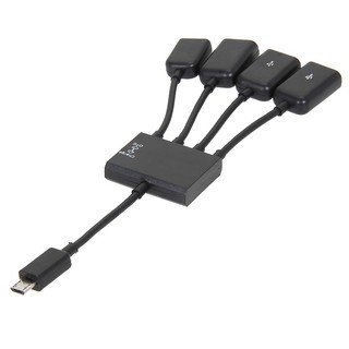 Cáp sạc chia 4 cổng Micro USB OTG dành cho Samsung Android PC