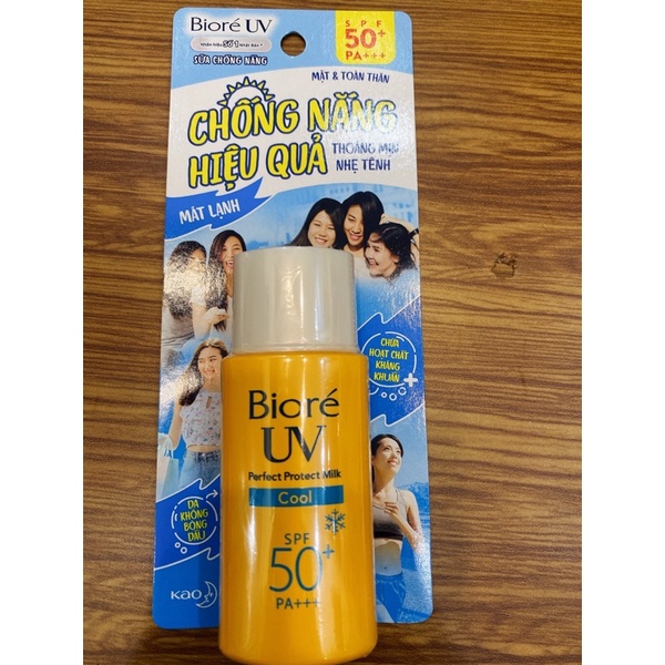 Kem chống nắng Bioré UV Perfect protect milk spf 50+/pa+++