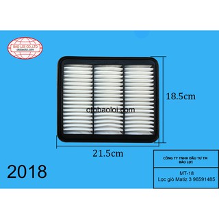 Lọc gió động cơ - điều hòa Matiz 3