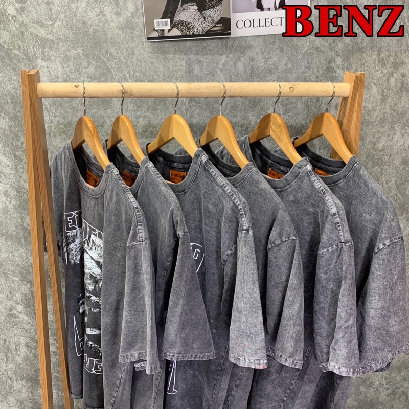 Áo thun tay lỡ loang BAD HABITS in hình đầu lâu phông Unisex nam nữ Premium Cotton oversize form rộng AP 9001