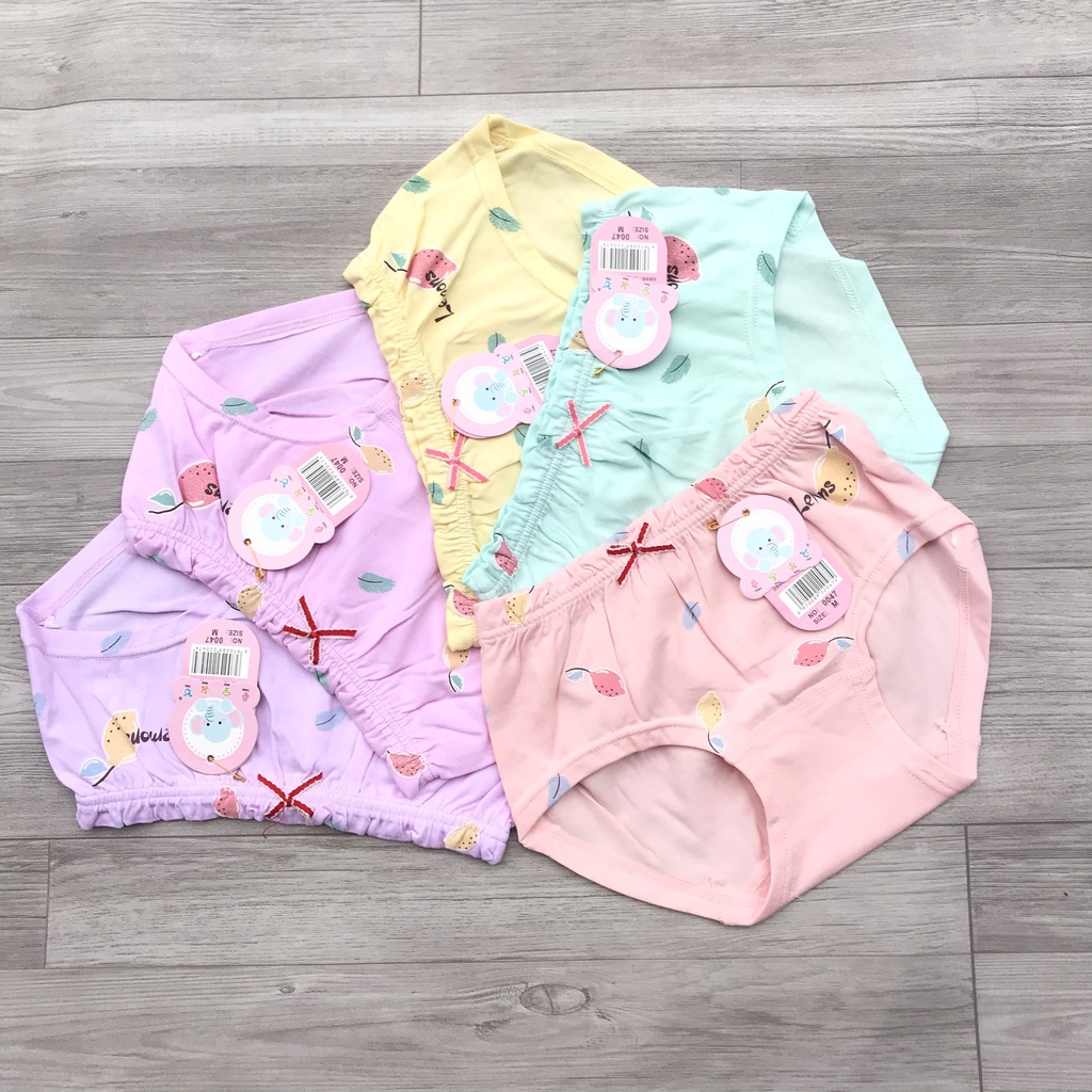 Quần lót váy trẻ em tam giác cotton bé gái chíp cao cấp kháng khuẩn LOTXINH (Mẫu, Màu ngẫu nhiên)