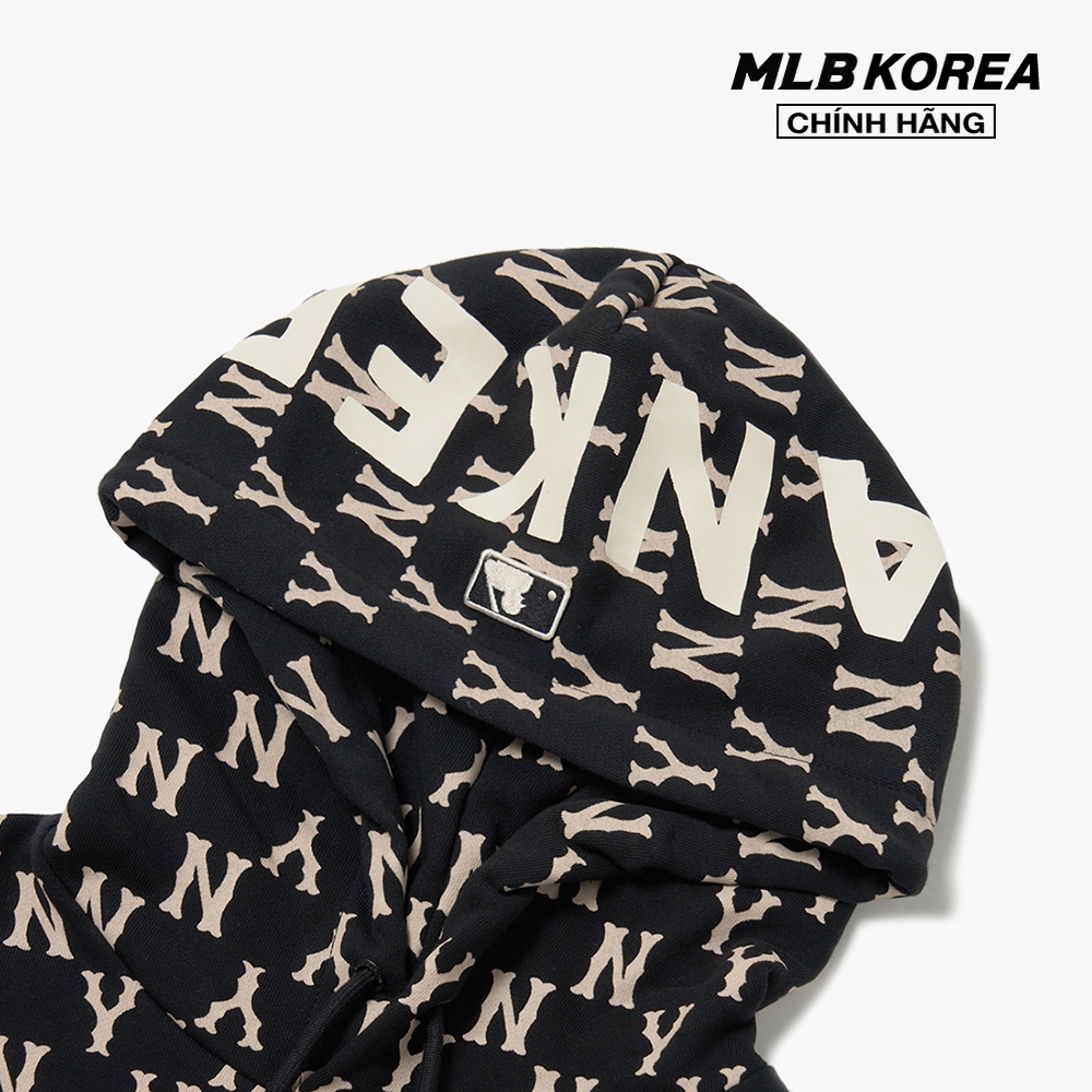 MLB - Áo hoodie tay dài phối mũ Monogram 3AHDM0214-50BKS