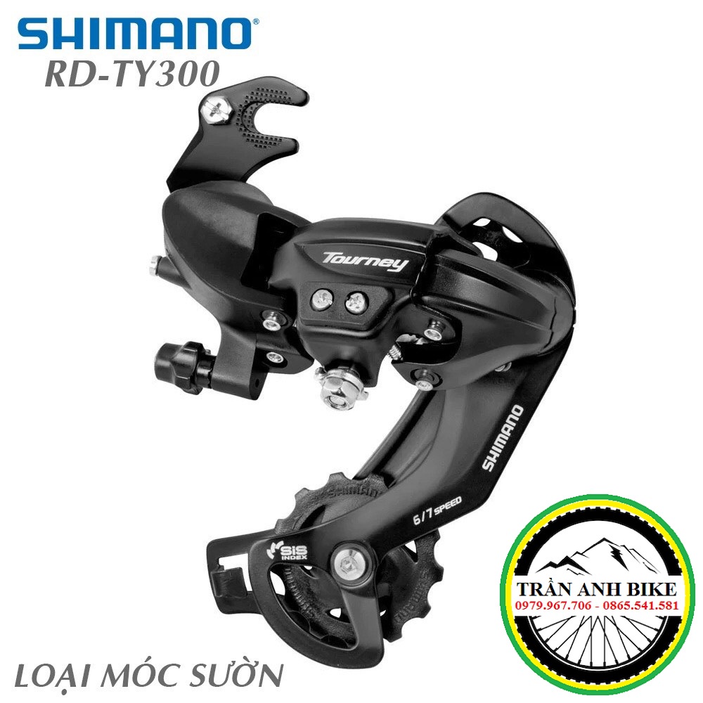 Củ cùi đề sau xe đạp SHIMANO TOURNEY RD-TY300 6-7-8 Speed - Hàng chính Hãng