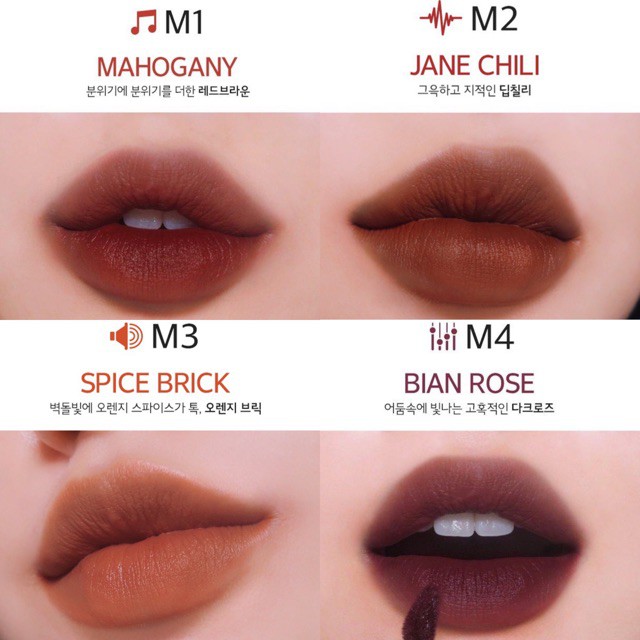 SON KEM LÌ siêu mịn Merzy Bite The Beat Mellow Tint
