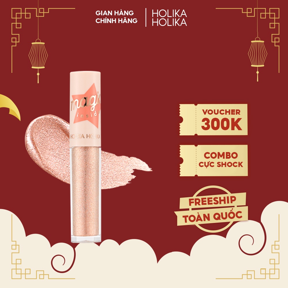 Nhũ mắt đa năng Hàn Quốc Holika Holika chống thấm nước nhanh khô màu sắc tươi trẻ dễ phối 3.4g