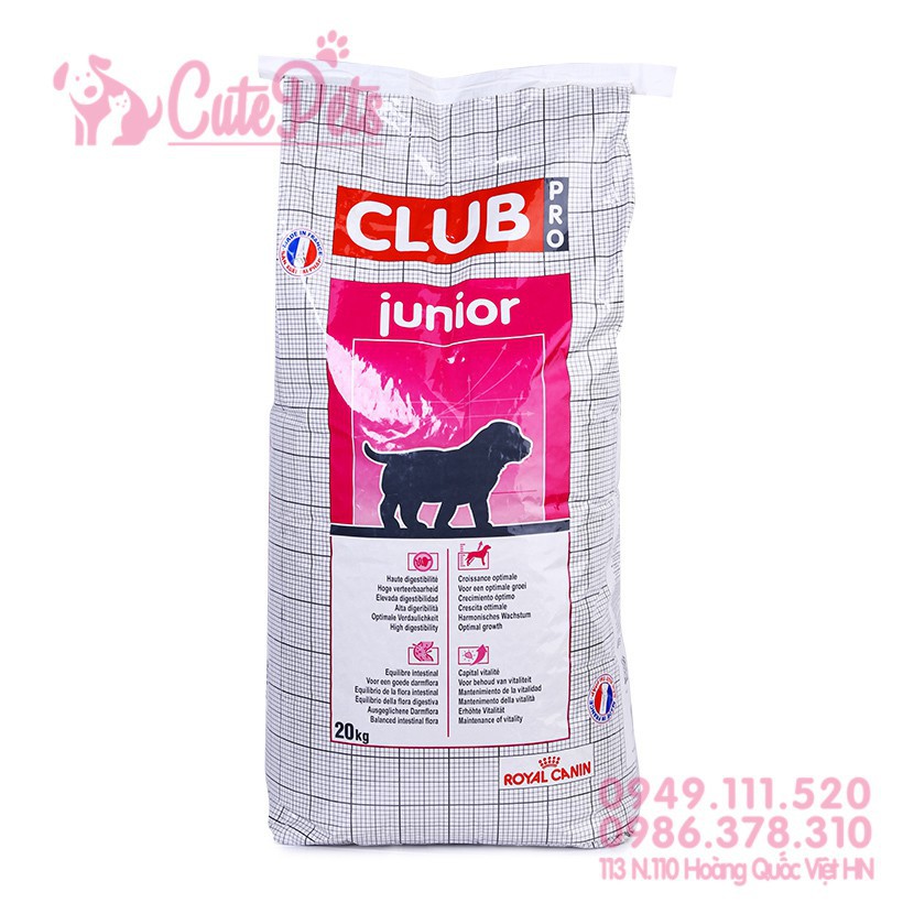 [pt779] H  Thức ăn cho chó nhỏ Canin A3 1kg - Royal Canin Club Pro Junior - CutePets Phụ kiện chó mèo Pet shop Hà Nội