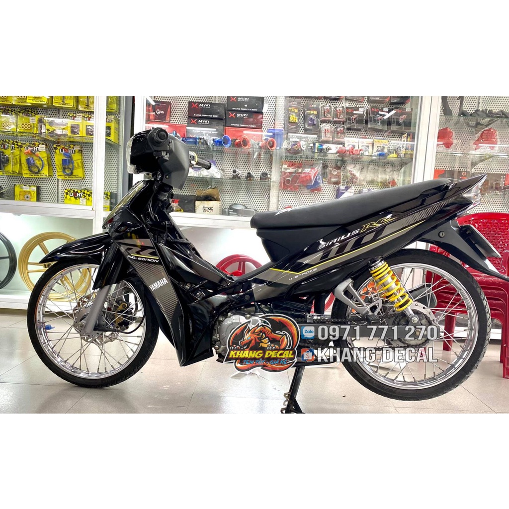 Tem rời Sirius RC 2019 xe đen tem xám