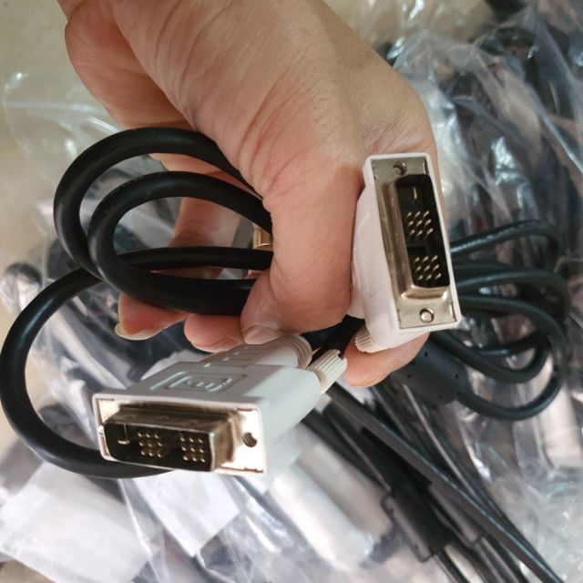 Cáp DVI ra DVI - VGA ra VGA hàng New bóc zin theo Màn hình và Dây Cáp 24+5