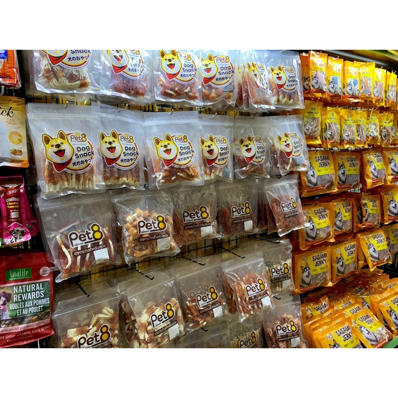 🇹🇭 Gà Sấy Nguyên Chất Snack PET8 Xương Thưởng Cho Chó Mèo Gói Lớn 350-400g