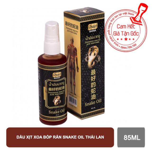 Dầu xịt xoa bóp rắn Snake Oil thái lan 85ml