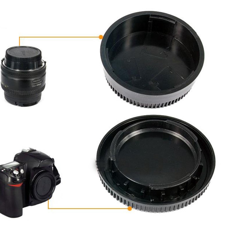 Set nắp đóng ống kính + vỏ bảo vệ ống kính máy ảnh 58*22mm cho camera Nikon DSLR