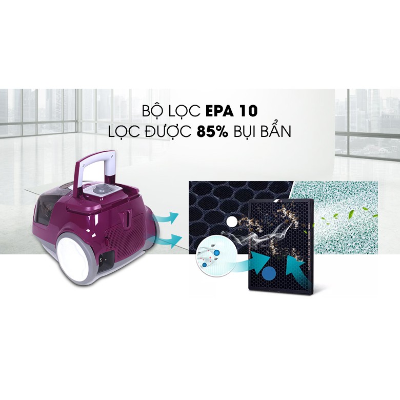 Máy hút bụi Electrolux  ZLUX1811 1800W bộ 3 đầy hút cực mạnh