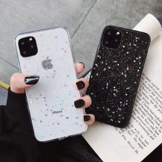 Ốp điện thoại đính ngôi sao lấp lánh trong suốt dành cho iphone XR iphone XS Max case iphone 6 7 8 plus 11 pro max